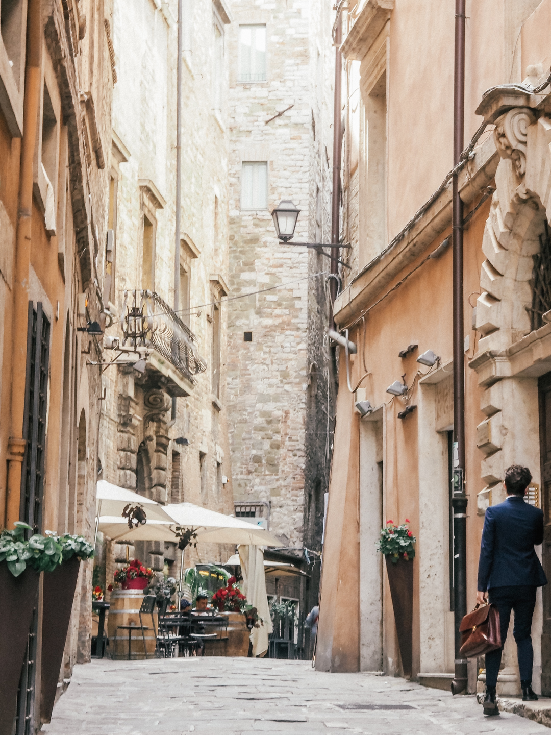 The streets of Perugia, Italy